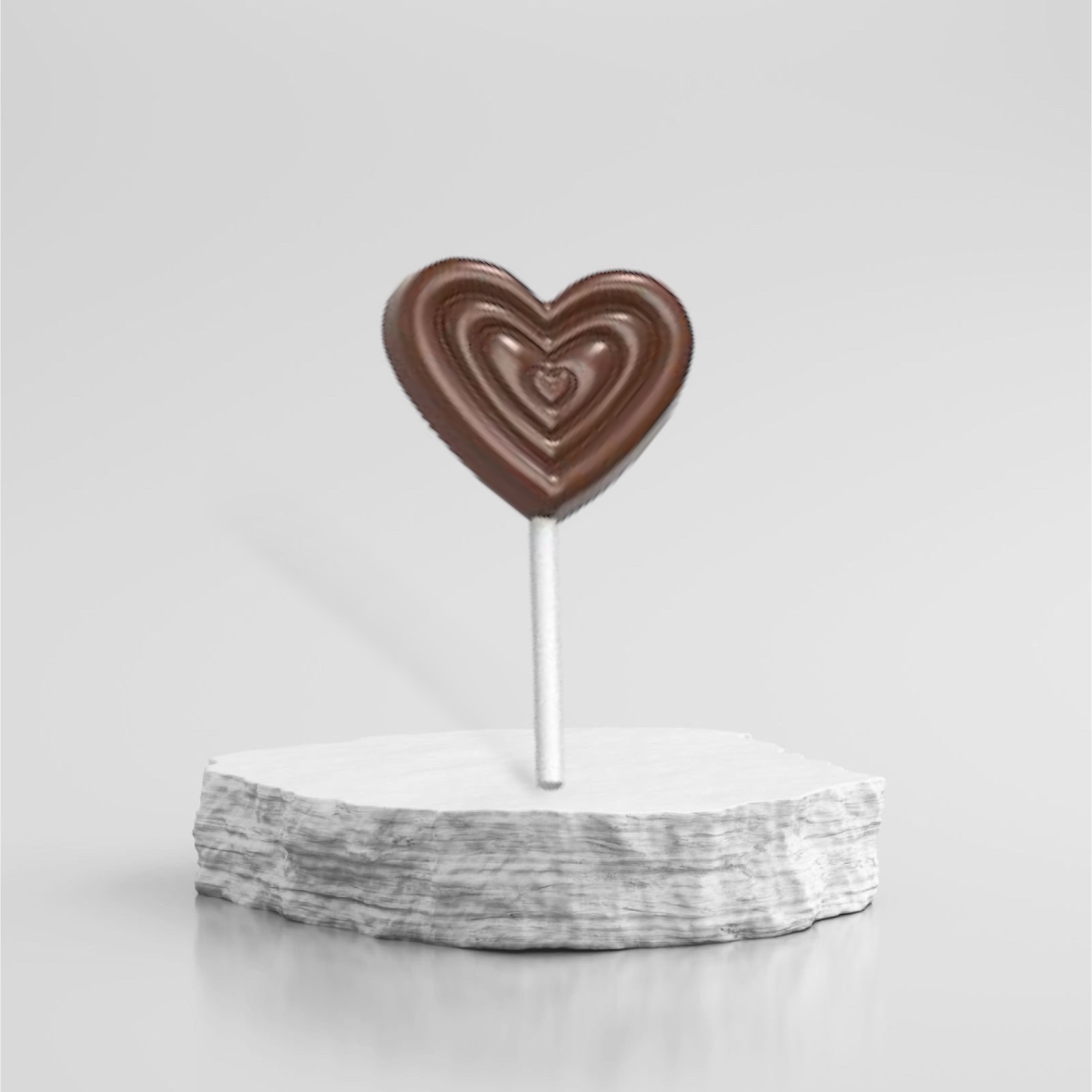 Chocolate Heart Lollipop
