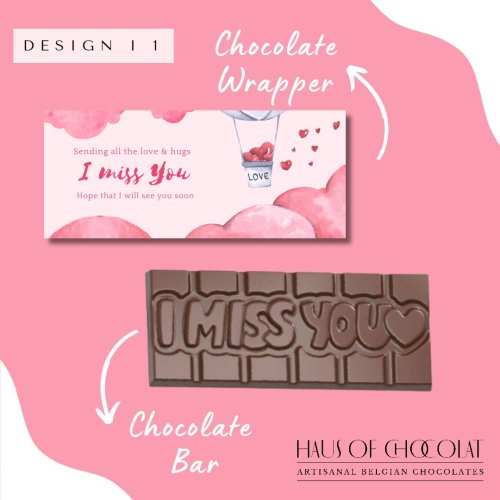 I Miss You Chocolate Bar
