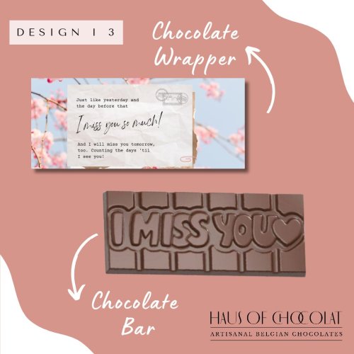 I Miss You Chocolate Bar