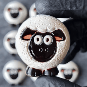 Eid Moo-Barak chocolate sheep filled with caramel