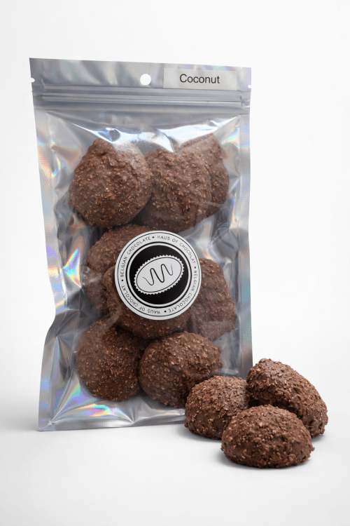 Belgian chocolate clusters in 130g pouch