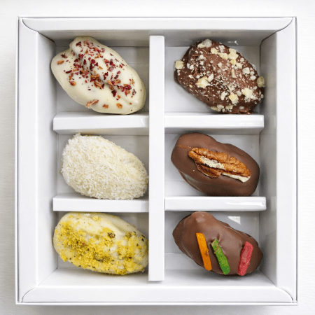 Chocolate Covered Dates - 6 Pack Assorted