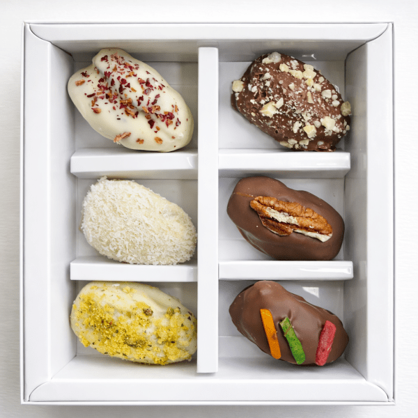 Chocolate Covered Dates - 6 Pack Assorted