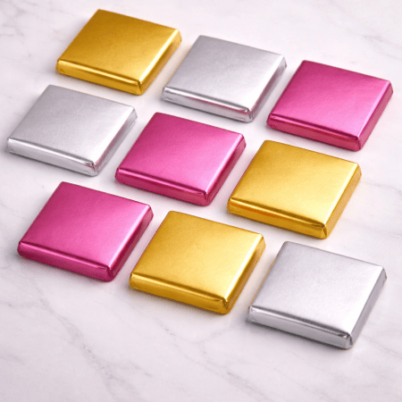 foil wrapped chocolate favours