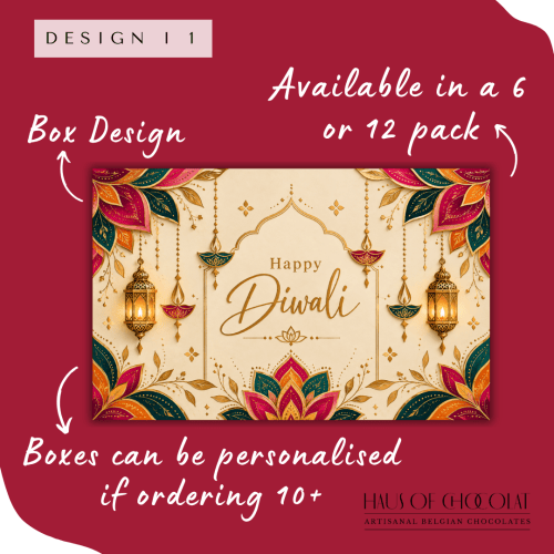 6 piece Diwali chocolate bonbon gift box