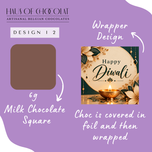 2 Mini Chocolate Squares – Diwali